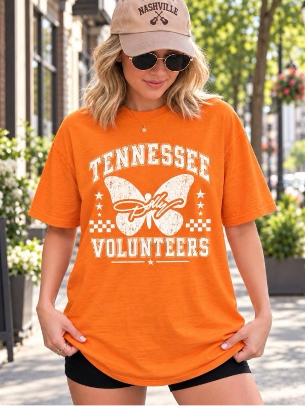 Tennessee Volunteers Butterfly T-Shirt, Dolly Parton Tribute Game Day Tee